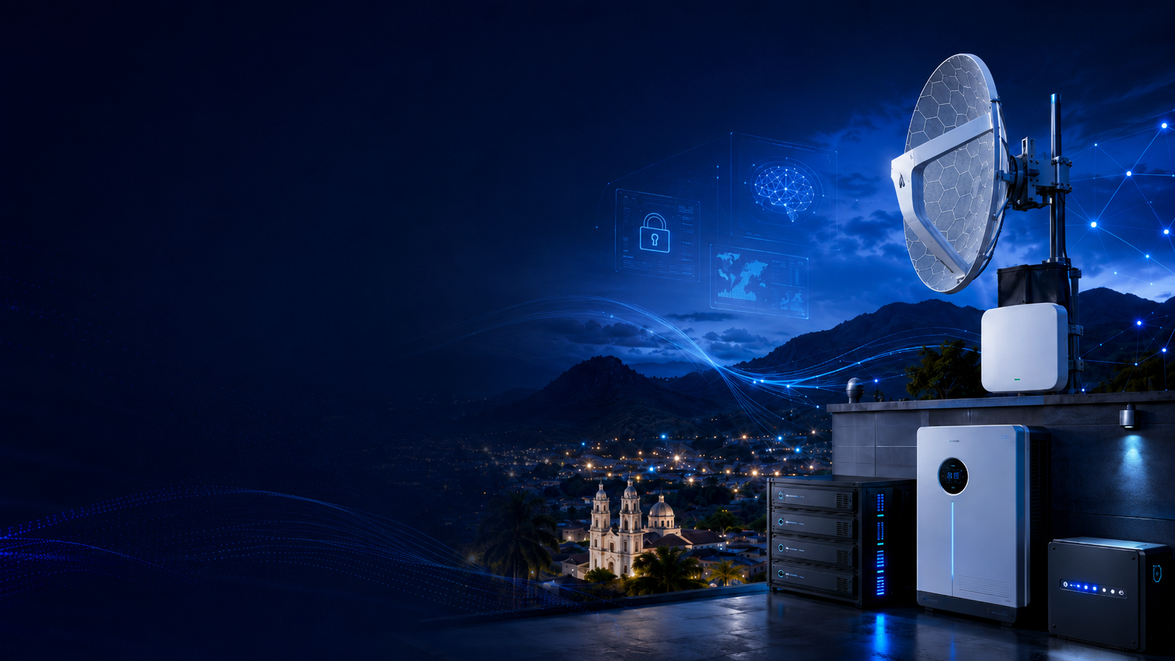 Internet empresarial, WiFi administrado, ciberseguridad y energía para negocios en Chiapas con Prometeo Telecom