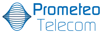 Logo de Prometeo Telecom, empresa de internet, WiFi administrado, ciberseguridad y energía en Chiapas